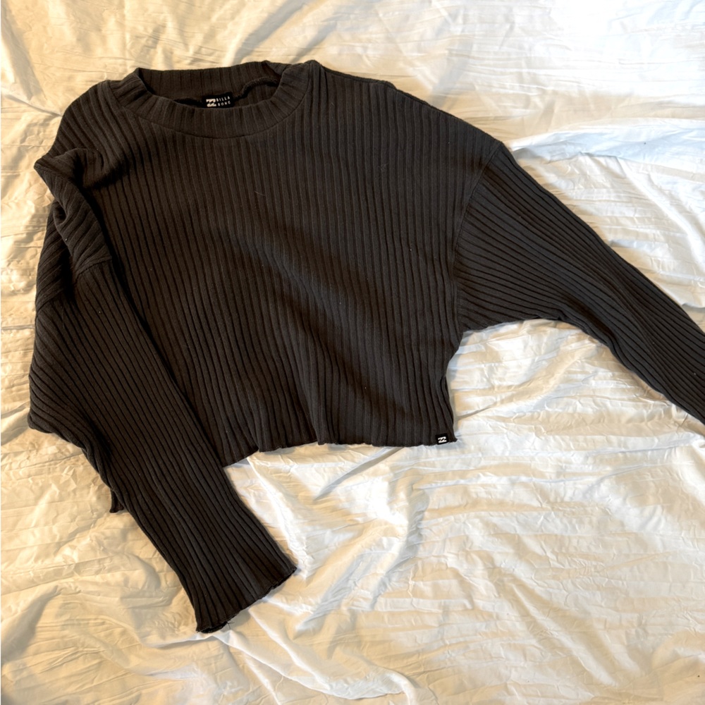 Billabong cropped ribbed sweater